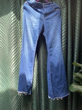 Forever 21 Dark Blue and Light Blue Denim Jeans
